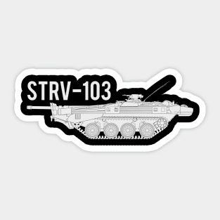 Main Battle Tank Strv-103 Sticker